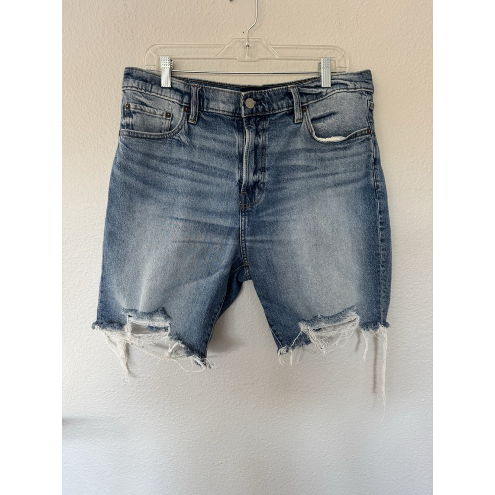 Lucky Brand Shorts Womens 34 Boyfriend short Cut Off Denim Jean